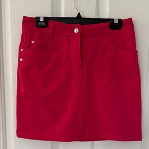 Daily Sports Vibrant Red Mini Skirt